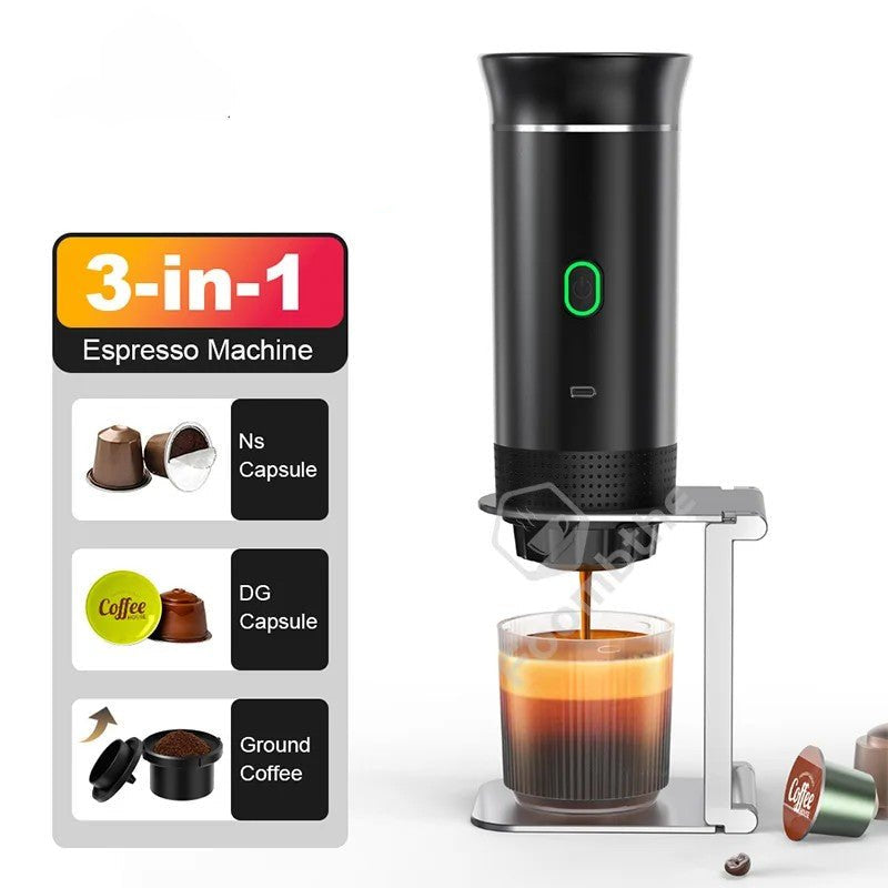 USB Portable Espresso Coffee Machine – 20 - Bar Pressure, Capsule - Compatible - Katchy Vibez