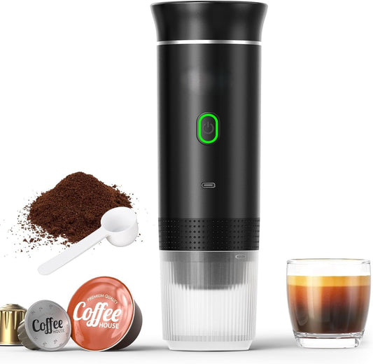 USB Portable Espresso Coffee Machine – 20 - Bar Pressure, Capsule - Compatible - Katchy Vibez
