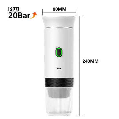 USB Portable Espresso Coffee Machine – 20 - Bar Pressure, Capsule - Compatible - Katchy Vibez