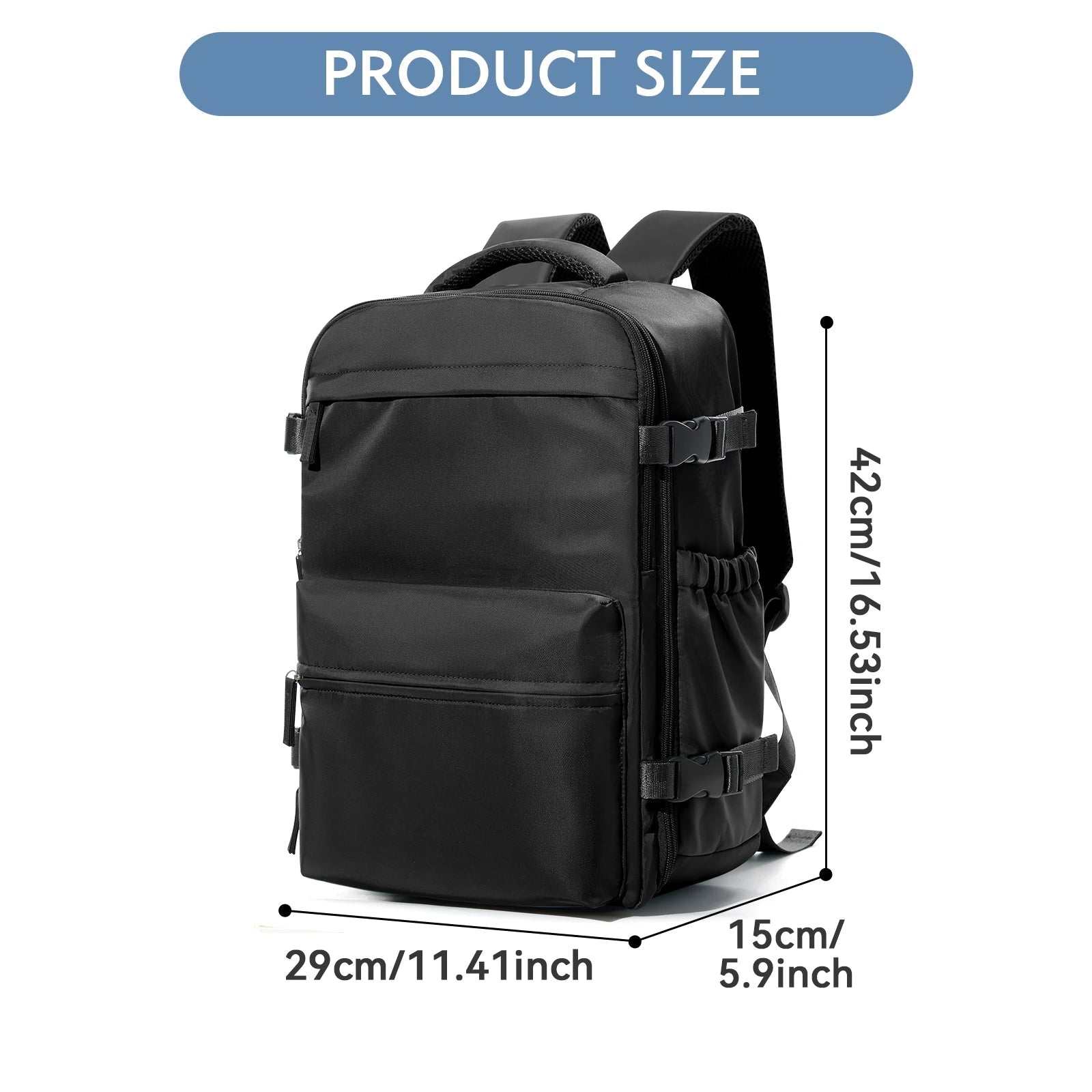 Vacuum Compression Travel Backpack | Pack More, Carry Less - Katchy Vibez