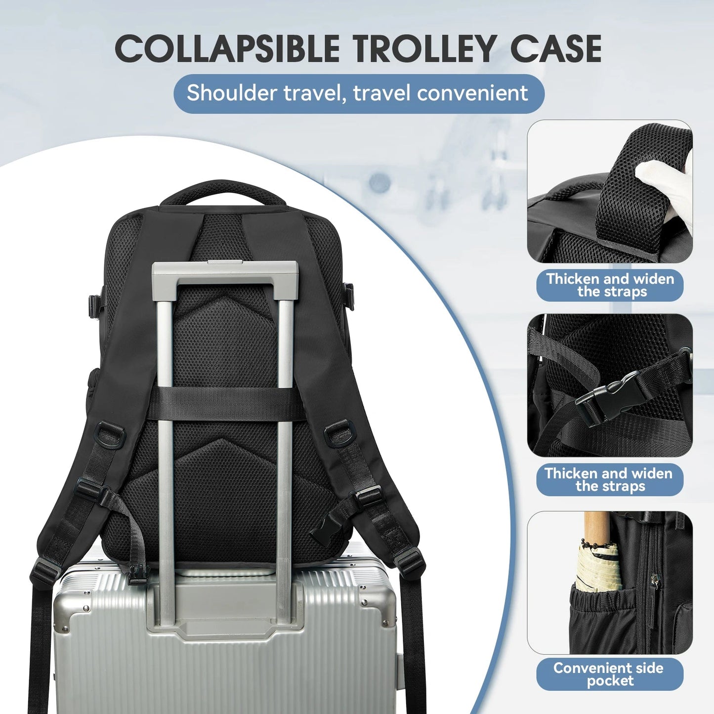 Vacuum Compression Travel Backpack | Pack More, Carry Less - Katchy Vibez