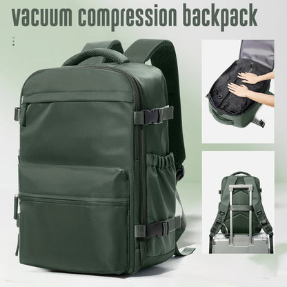 Vacuum Compression Travel Backpack | Pack More, Carry Less - Katchy Vibez