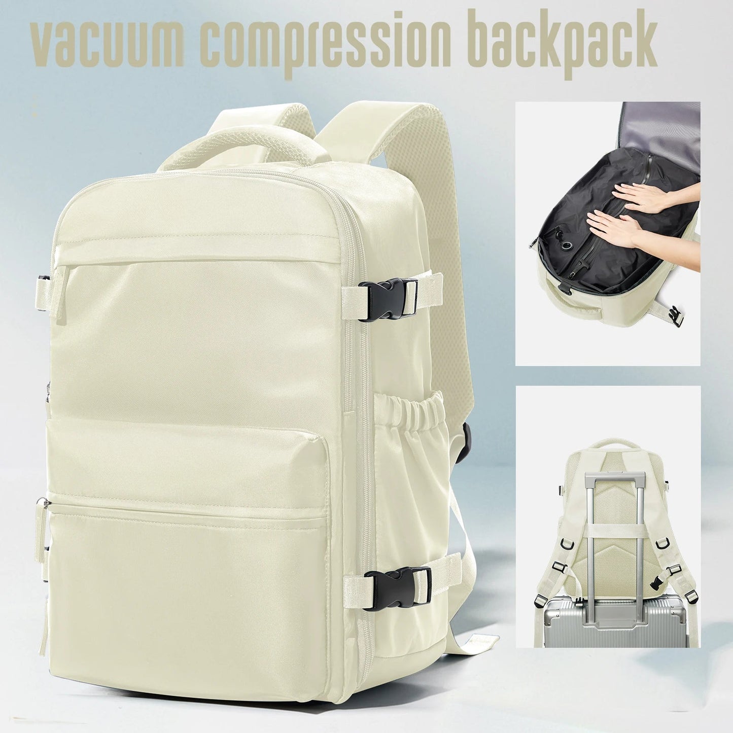Vacuum Compression Travel Backpack | Pack More, Carry Less - Katchy Vibez