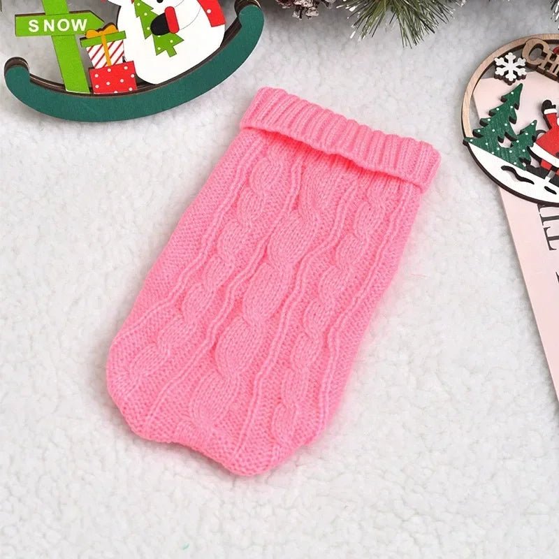 🔗Warm Twist Design Knited Pet Sweater - Katchy Vibez