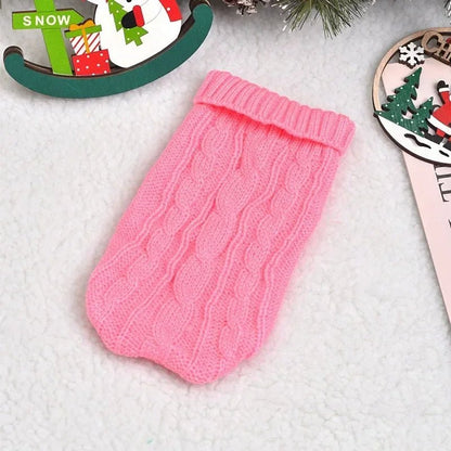 🔗Warm Twist Design Knited Pet Sweater - Katchy Vibez