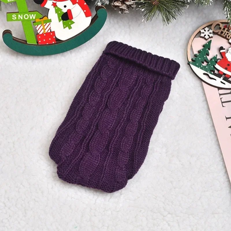 🔗Warm Twist Design Knited Pet Sweater - Katchy Vibez