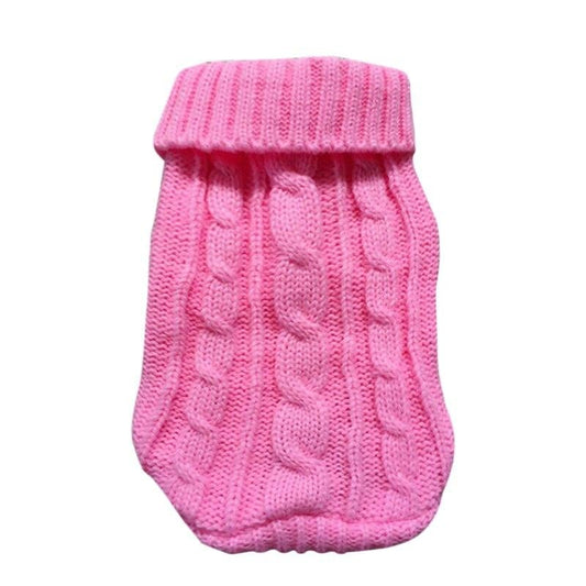 Warm Twist Design Knited Pet Sweater - Katchy Vibez