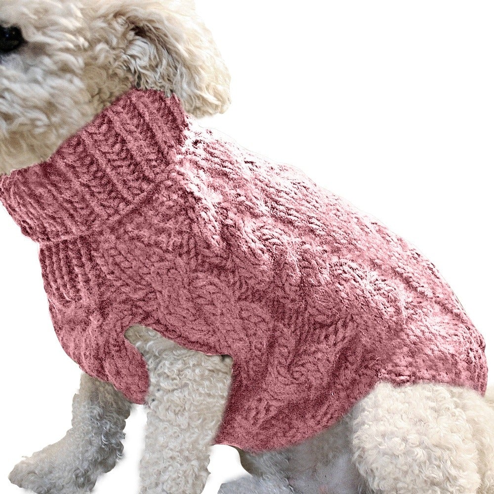 Warm Twist Design Knited Pet Sweater - Katchy Vibez