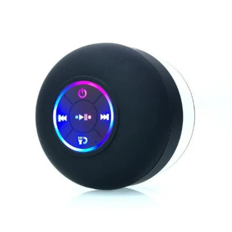 Waterproof Bluetooth Shower Speaker with Suction Mount & LED Lights - Katchy Vibez