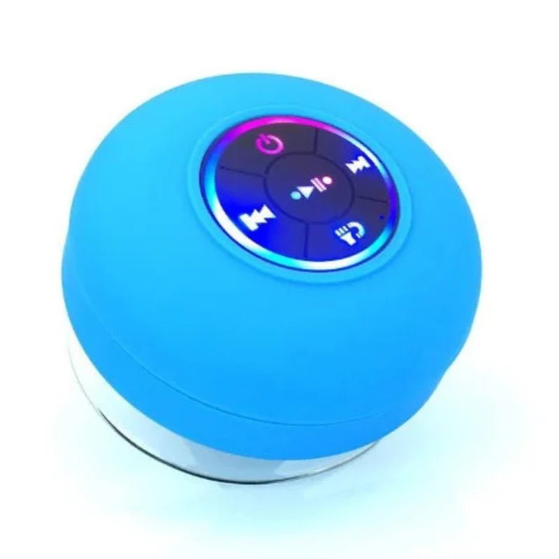 Waterproof Bluetooth Shower Speaker with Suction Mount & LED Lights - Katchy Vibez