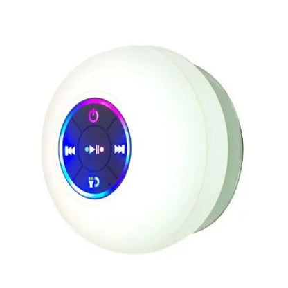 Waterproof Bluetooth Shower Speaker with Suction Mount & LED Lights - Katchy Vibez