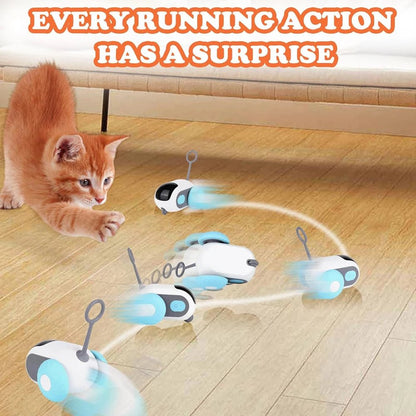 WhiskerChase™ – Smart Cat Toy Car with Auto & Remote Modes UC - Katchy Vibez