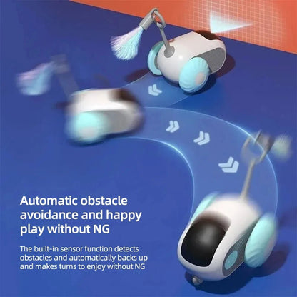 WhiskerChase™ – Smart Cat Toy Car with Auto & Remote Modes UC - Katchy Vibez