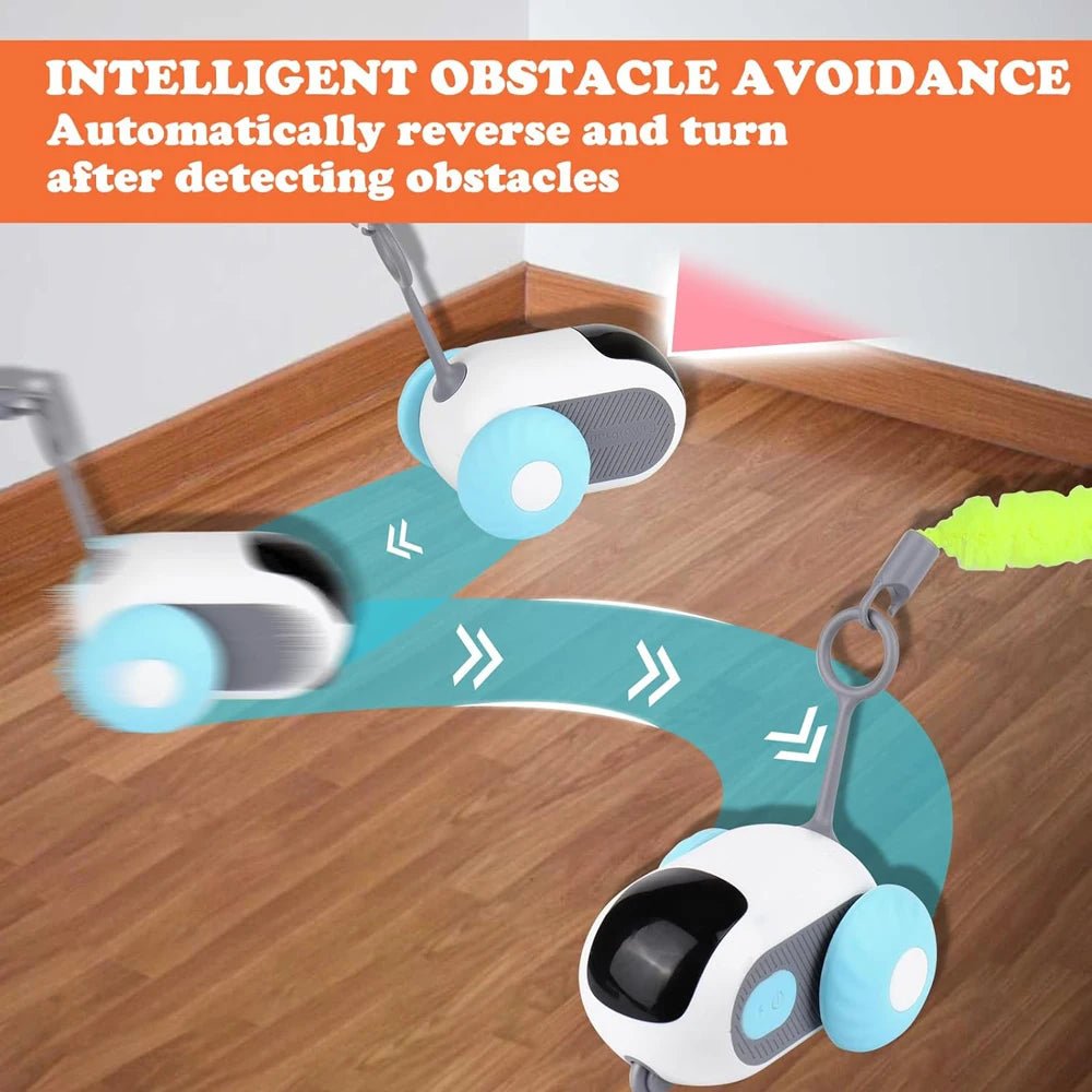 WhiskerChase™ – Smart Cat Toy Car with Auto & Remote Modes UC - Katchy Vibez